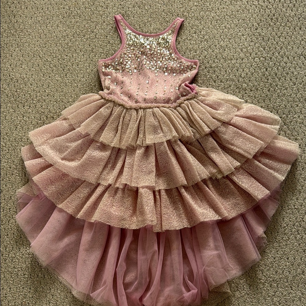 Ooh! La, La! Couture Sparkling Pink Layered Dress